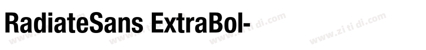 RadiateSans ExtraBol字体转换